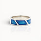 CHEVRON Mens Wide Ashes Ring