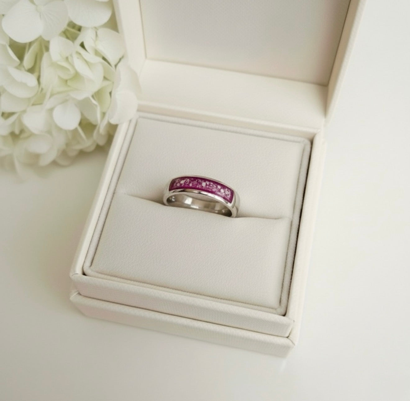 FAITH Half Channel Ashes Ring (Narrow)