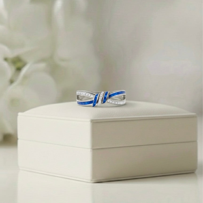 ETERNAL RIBBON Ashes Memorial Ring