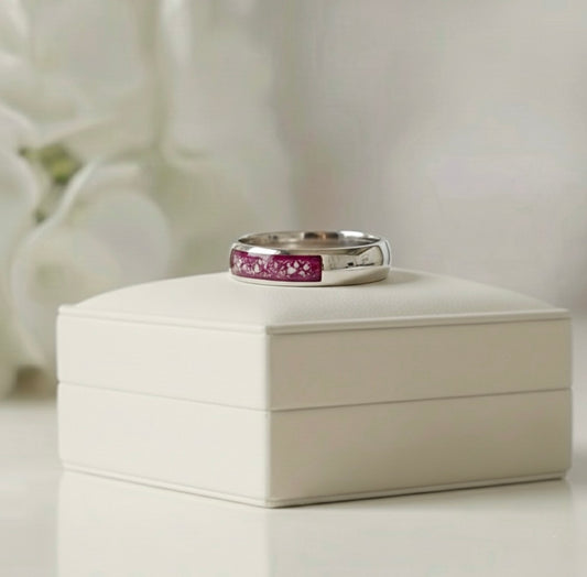 FAITH Half Channel Ashes Ring (Narrow)
