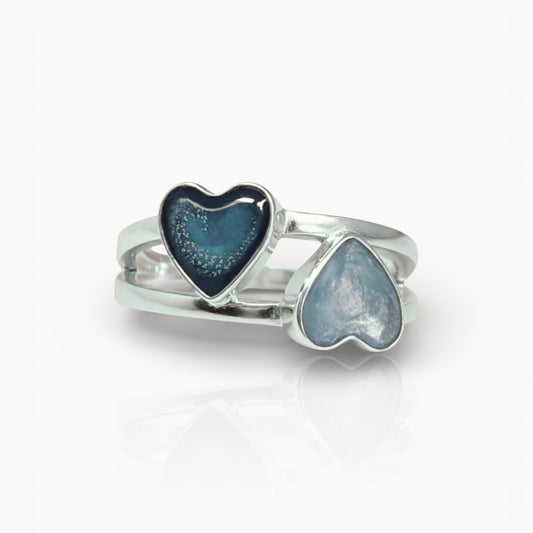 TWIN LOVE Ashes Memorial Ring