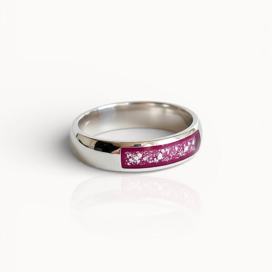 FAITH Half Channel Ashes Ring (Narrow)