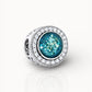 Round Halo - Pandora Compatible Bracelet Charm