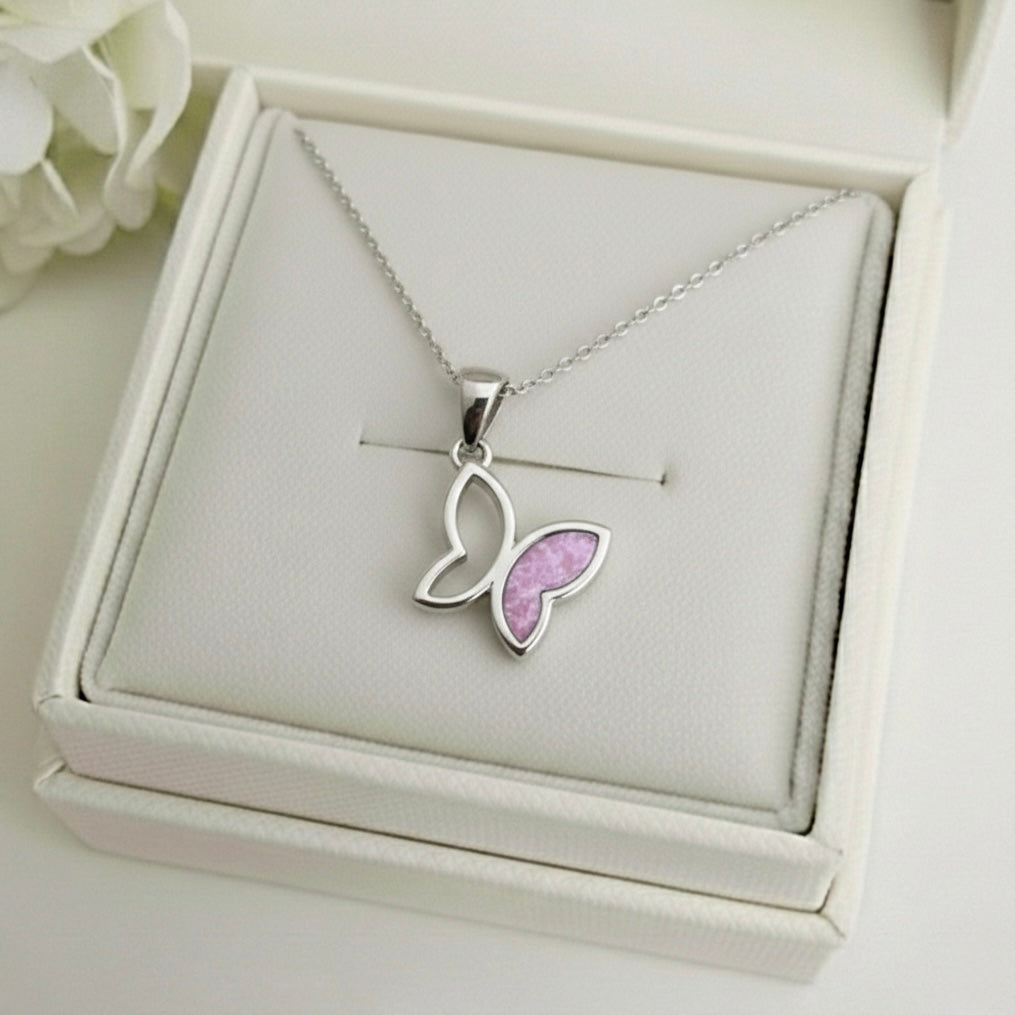 FLUTTERBY BUTTERFLY Ashes Memorial Pendant