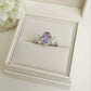 OVAL PETALS Ashes Memorial Ring