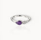 Dainty Drop Ashes Memorial Ring