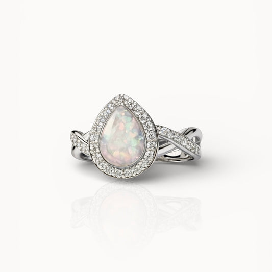 RADIANCE Teardrop Ashes Memorial Ring