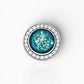 Round Halo - Pandora Compatible Bracelet Charm