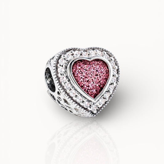 Heart Halo - Pandora Compatible Ashes Bracelet Charm