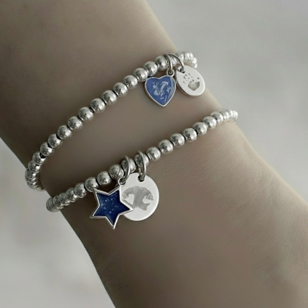 BEAD SLIDER Ashes Memorial Bracelet
