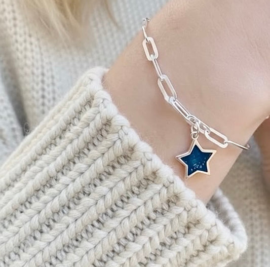 PAPERCLIP Slider Ashes Memorial Bracelet