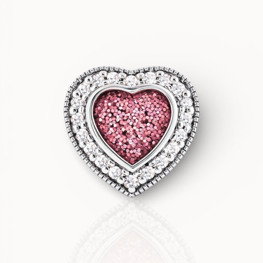 Heart Halo - Pandora Compatible Ashes Bracelet Charm